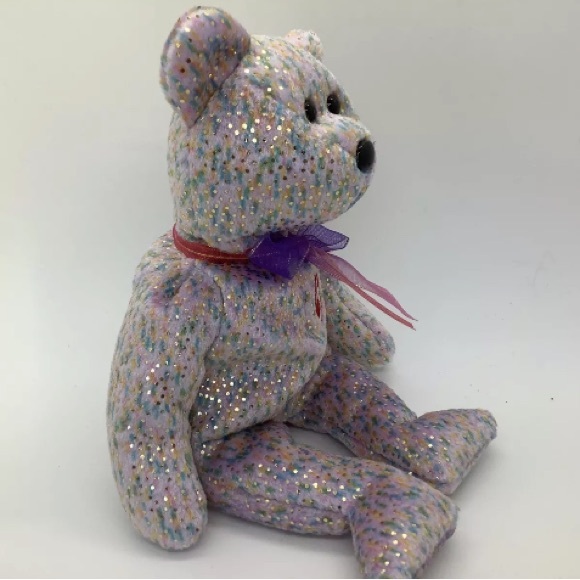 2001 Signature Bear, TY Beanie Babies, Embroidered 2001 signature, Y2K, Vintage - Picture 3 of 5